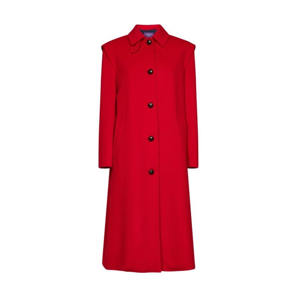 Max Mara Weekend Women Red Wksgessati Military-Style Single-Breasted Coat